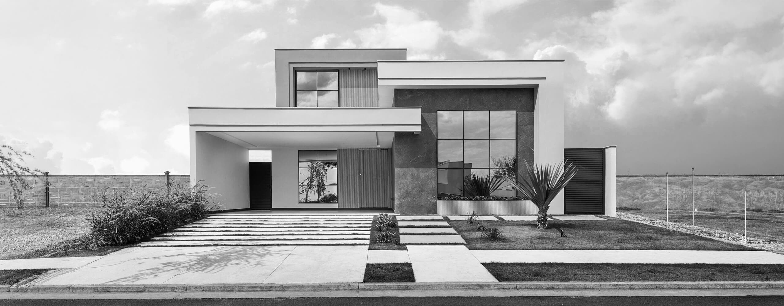 Modern Southern California home exterior